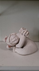 ANJO em cerâmica Deitado/ Arte Ramos Tracunhaém- PE