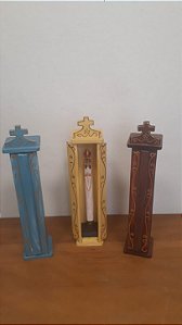 Oratório de madeira fino | 30 cm | Pernambuco