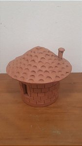 Casinha em cerâmica cogumelo/ PB