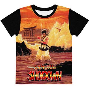 SNK NEO GEO - Samurai Shodown Cover - Camiseta de Games