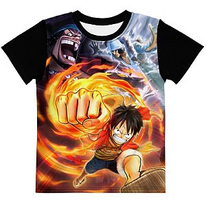 ONE PIECE - Luffy Soco - Camiseta de Animes