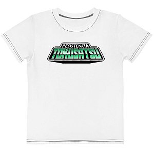 RESISTÊNCIA TOKUSATSU - Logo Branca - Camisetas de You Tubers