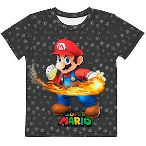 SUPER MARIO - Fire Ball - Camiseta de Games