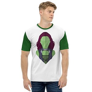 MARVEL - Gamora Seta - Camiseta de Heróis