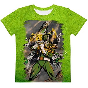 POWER RANGERS - Ranger Verde - Camiseta de Tokusatsu