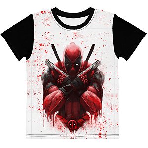 MARVEL - Deadpool Blood - Camiseta de Heróis