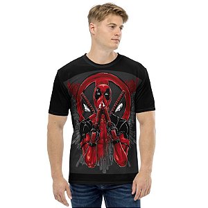 MARVEL - Deadpool GunSmoke - Camiseta de Heróis