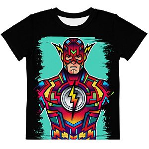 DC COMICS - Vitrais Flash - Camisetas de Heróis