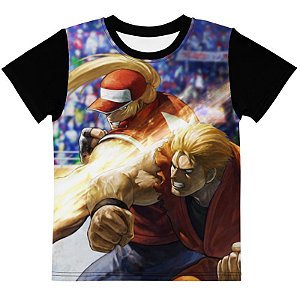 SNK NEO GEO - The King of Fighters XI Terry Versus Ryo - Camiseta de Games KOF XI