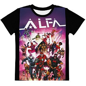 MEU HERÓI - Alfa, A Primeira Ordem Volume 1 - Camiseta de Super Heróis Brasileiros