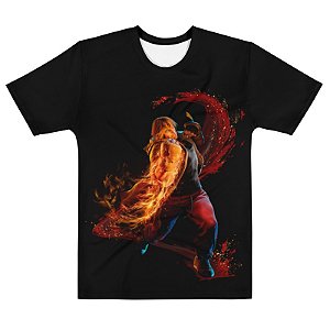 STREET FIGHTER 6 - Ken Masters Preta - Camiseta de Games