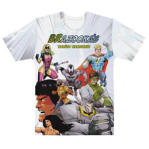 RZE - Brazookas Heróis Nacionais - Camiseta de Heróis Brasileiros