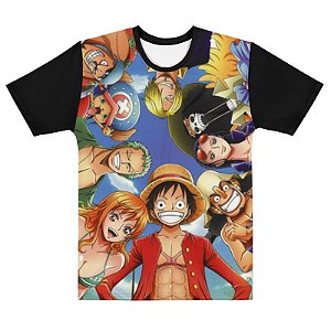 ONE PIECE - Bando do Chapéu de Palha - Camiseta de Animes