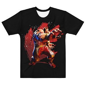 STREET FIGHTER 6 - Zangief Preta - Camiseta de Games