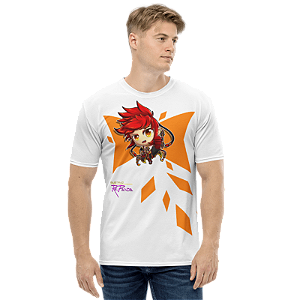 GRAND CHASE - Chibi Inspiration Sieghart Avatar Branca - Camiseta