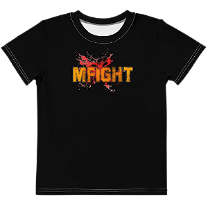 MFIGHT - Logo Preta - Camisetas de Mangás Nacionais