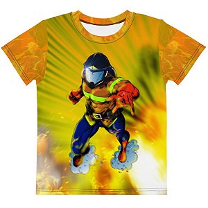 RZE - Bombeiro Mascarado Símbolo de Herói - Camiseta de Heróis Brasileiros