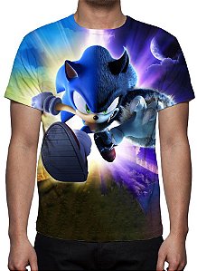 Camiseta Camisa Sonic Shadow The Hedgehog Filme 04