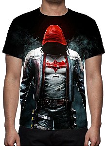 DC GAMES - Batman Arkham Knight Capuz Vermelho - Camiseta de Games