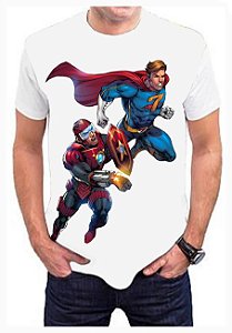 KIMERA - Capitão R.E.D & Capitão 7 - Camiseta de Heróis Brasileiros