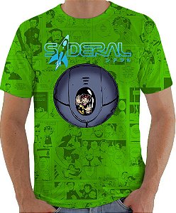 ARMON - Sideral Capsula de Sobrevivência Verde - Camiseta de Mangás Brasileiros