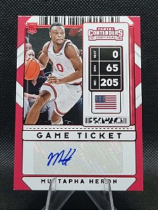 Panini Contenders Game Ticket Red Foil 2020 MUSTAPHA HERON