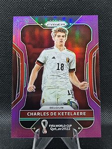 Panini Prizm World Cup Purple 2022 CHARLES DE KETELAERE 034/199