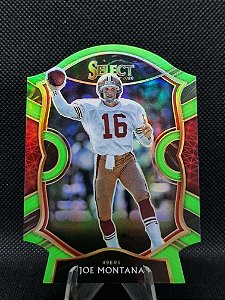 Panini Select Concourse Neon Green Die Cut 2020 JOE MONTANA