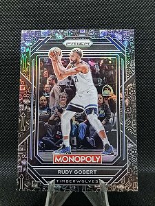 Panini Prizm Monopoly Black Classic Icons 2022-23 RUDY GOBERT