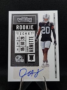 Panini Contenders Football Rookie Ticket Variation Autograph 2020 DAMON ARNETTE