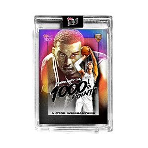 Topps Now 1000th Point 2024 VICTOR WEMBANYAMA