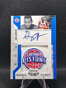 Panini Contenders Rookie Ticket Patch Auto 2010-11 GREG MONROE