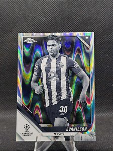 Topps Chrome UEFA Champions League Black & White Ray Wave 2021-22 EVANILSON