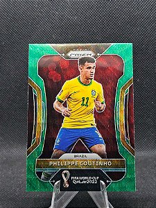 Panini Prizm World Cup Green Wave 2022 PHILIPPE COUTINHO