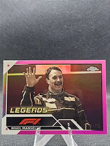 Topps Chrome F1 Legends Pink Refractor 2023 NIGEL MANSELL #/75