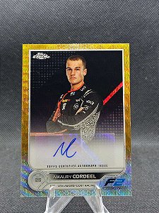 Topps Chrome F1 Autograph Gold Wave Refractor 2022 AMAURY CORDEEL #/50