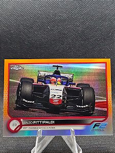 Topps Chrome F1 Formula 1 Orange/Red Refractor 2022 ENZO FITTIPALDI