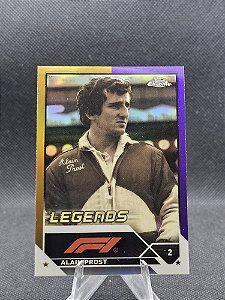 Topps Chrome F1 Legends Gold/Purple Refractor 2023 ALAIN PROST