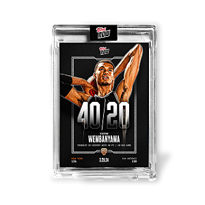 Topps Now History For Wemby 2024 VICTOR WEMBANYAMA
