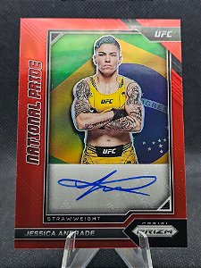 Panini Prizm UFC National Pride Autograph Red Prizm 2023 JESSICA ANDRADE