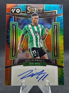 Panini Select La Liga Tie-Dye Autograph Prizm 2023-24 LUIZ HENRIQUE #/25