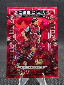 Panini Obsidian Red Flood 2023-24 LUCAS PAQUETÁ #/30