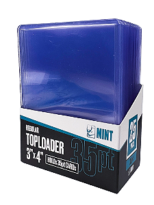 Toploader Mint 3x4" - Packs com 25 ou 10 unidades - 35pt, 55pt, 75pt, 100pt, 130pt!