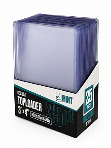 25 Toploaders Protetores Plástico Sleeve Rígido Cards Basquete Futebol Pokemon YuGiOh! Mint