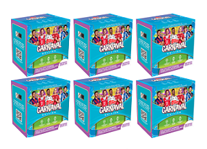 [Break 2482] Topps Carnaval 2025-26 Half Case Break - 6 caixas - 24 Numeradas garantidos + 4 autos esperados! Escolha seu time com lote base
