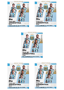 [Break 2519] 5x Argentina Team Set 25/26 - Escolha seu Jogador + 2 sorteados