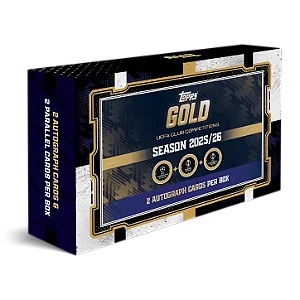 [Break 2517] Topps Gold 2025-26 - UEFA - 2 autos garantidos! Escolha seu time