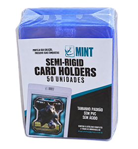Semi-Rigid Card Holders MINT - Pacote com 50