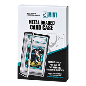 Metal Graded Card Case MINT - Moldura de alumínio para slab PSA