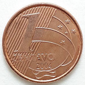 Moeda 1 centavo 2004 FC